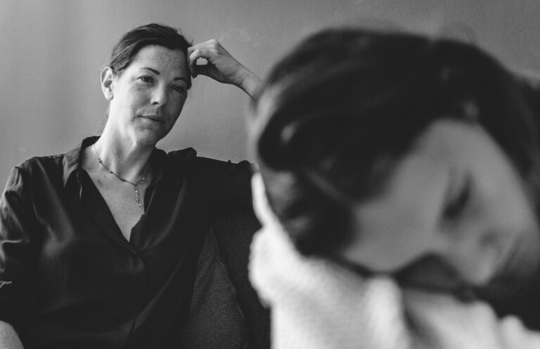 Mother and teenage daughter having an arguument